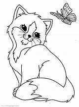 Imprimer Animaux Gatos Dessins Desenhos Colorir Gatti Chats Malvorlagen Gatinhos Katzen Cheval Vu öffnen sketch template