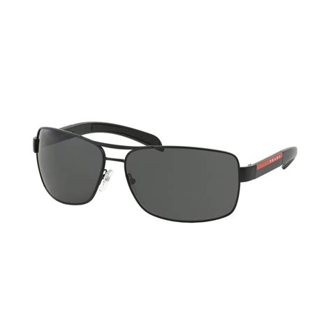 Men S Linea Rossa Logo Rectangle Sunglasses Black