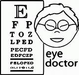 Eye Doctor Coloring Clipart Popular Library sketch template