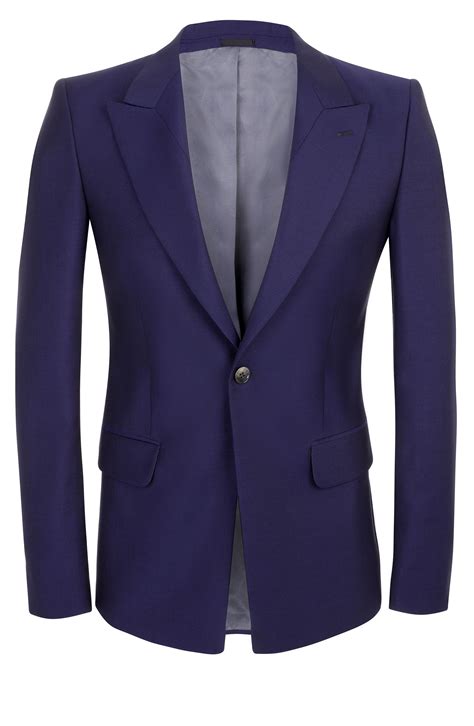 alexander mcqueen bluette wool suit jacket mens designer fashion