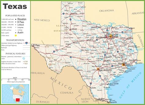 large detailed roads  highways map  texas state   cities large texas map