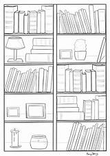 Bookcase sketch template