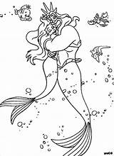 Triton King Coloring Pages Comments Getcolorings Getdrawings Popular Coloringhome Disney sketch template