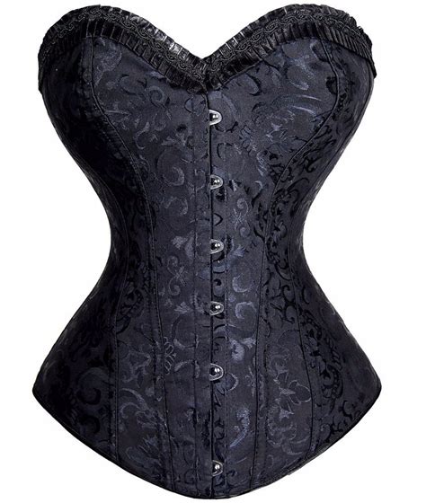 sweetheart corsets women s overbust lace up corsets with appliques in