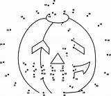 Dot Halloween Dots Connect Kids Worksheets Printable Jack Lantern Printables Puzzles Pages Coloring Puzzle Fun Games Print Printactivities Activity Pumpkin sketch template