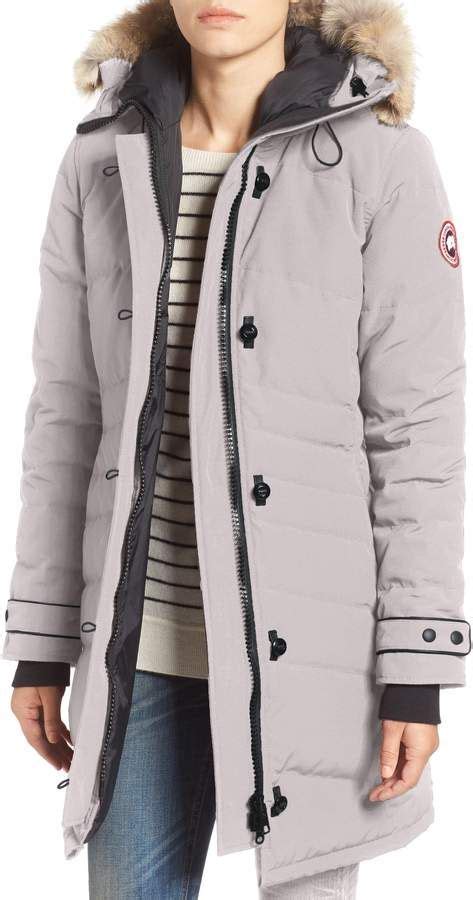 Canada Goose Lorette Hooded Down Parka With Genuine