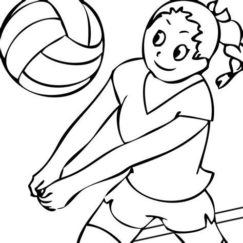 volleyball coloring pages    print