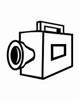 Camera Coloring Pages Kids Clipart Cliparts Clip Library Blitzlicht Comments Clipground sketch template