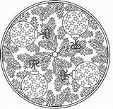 Coloring Pages Mandala Winter Christmas Clipart Library Adult Adults sketch template