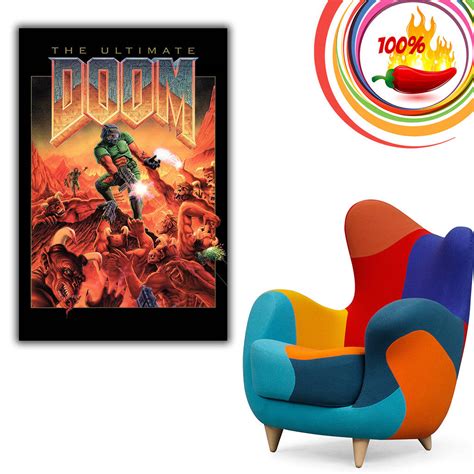 Ultimate Doom Old Classic Retro Game Poster My Hot Posters