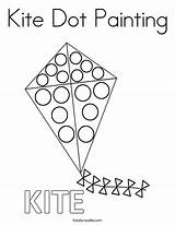 Dot Kite Coloring Painting Noodle Twisty Built California Usa sketch template