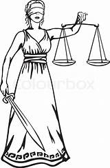 Clipart Justice Lady Justitia Drawing Scales Coloring Themis Femida Vector Clip Template Sketch Clipground Getdrawings sketch template