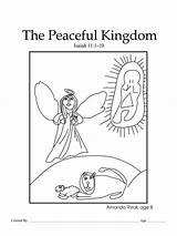 Peaceful Bible sketch template