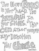 Reading Quotes Alley Seuss sketch template