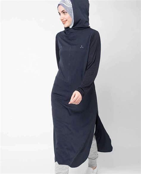 pin  basma zahran  hijab sportswear hooded tunic   wear