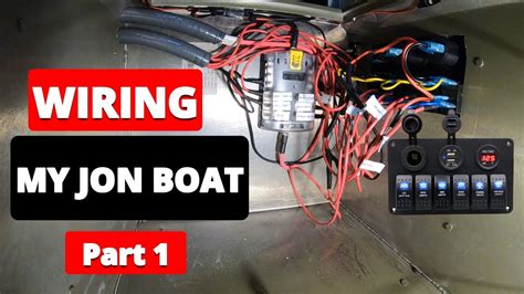 wiring  jon boat part  step  step jon boat  bass boat conversion lowe  youtube