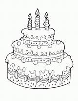 Cake Coloring Pages Birthday Happy Printable Coloring4free Print Drawing Torte Color Barbie Book Line Info Everfreecoloring Di Balloons Gif Wedding sketch template