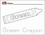 Coloring Color Pages Worksheets Crayons Crayon Preschool Green Blue Gray Worksheet Letter Printable Alphabet Hunt Word Template Brown Worksheeto sketch template