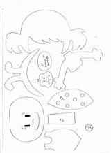 Moldes Con Fofucha Plana Patterns Scrapbook Para Niños Crown Larger sketch template