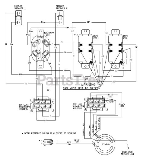 briggs stratton   briggs stratton  watt portable generator wiring diagram