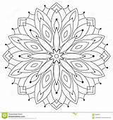 Mandala Circular Coloritura Etnica Rotonda Adulti Orientale Symmetrical Adults Ornaments sketch template