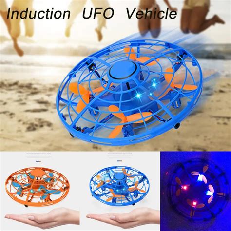 leadingstar led mini drone flying spinner stress relief flying induction rc helicopter remote