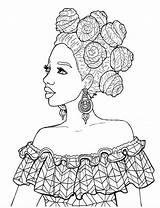 Coloring Pages African Printable Culture Book Color Books Fashion People American Colouring Sheets Drawings Diverse Fashions Paintings Choose Board Hair sketch template