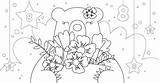 Midori Kuma Coloring Pages March Color sketch template