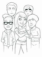 Bang Theory Big Coloring Pages Colouring Printable Sheldon Adult Printables Stamps Digi Lines Template Jazz Getdrawings Band Sketch sketch template