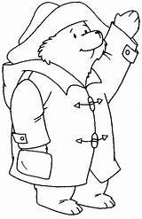 Paddington Bear Coloring Pages Greeting Someone Print Color Kids Cartoons Popular sketch template