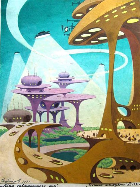 Art Sci Fi Art From The 70s Retro Futurism Retro Art Futuristic Art