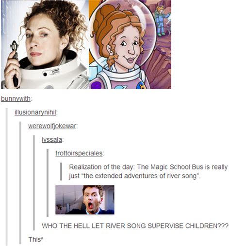 ms frizzle is river song doctor who doctor magic school bus