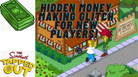simpsons tapped  hidden money making glitch   players  hack  cheat read