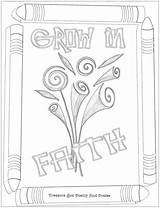 Faith Treasure sketch template