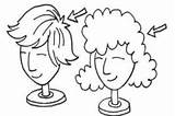 Wig Clipart Cartoon Coloring Drawing Pages Template Sketch Clipground sketch template