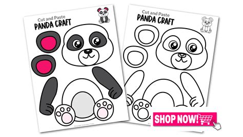 panda toilet paper roll craft printable asian animal coloring activity