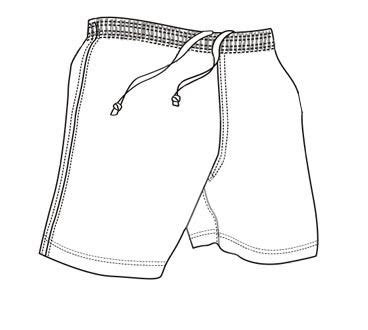 shorts clipart outline  tuxedo  men shorts swim shorts