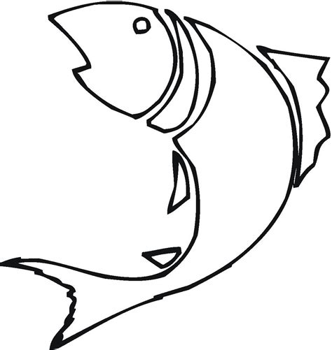 fish outline picture clipart