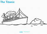 Coloring Titanic Pages Kids Ship Iceberg Easy Print Adults Printable Sunken Library Clipart Comments sketch template