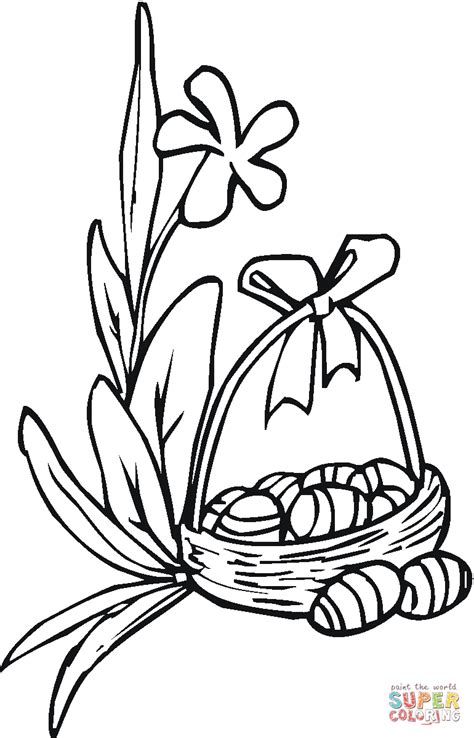 easter lily coloring page  printable coloring pages