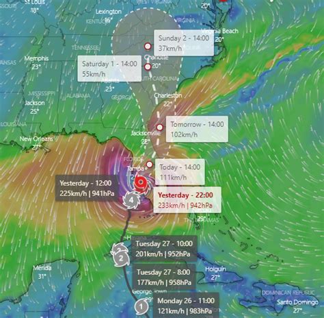 hurricane ian map with wind speeds