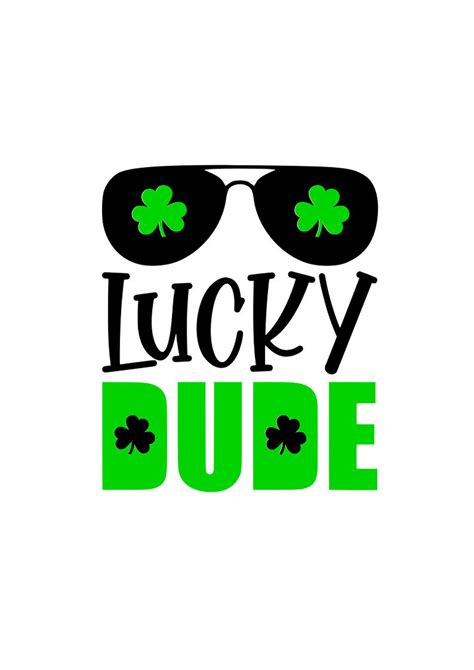 St Patricks Day Svg Lucky Dude Svg Lucky Svg Digital Etsy