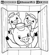 Pigs Little Coloring Three Pages Preschoolers Preschool Fun Activity Printable Learningprintable sketch template