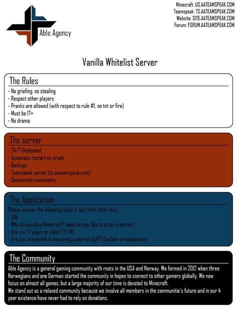 [us east] able agency whitelist 1 9 new world [adult] [dedicated] pc servers servers java