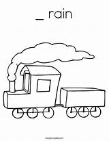 Coloring Rain Train Crossing Railroad Color Built California Usa Twistynoodle Noodle Car sketch template
