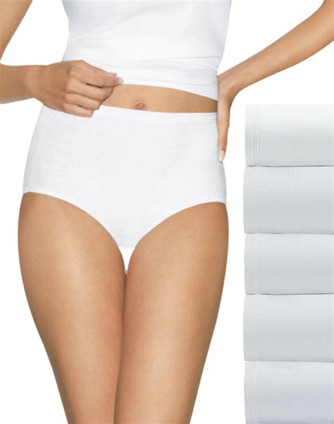 Hanes Women S Ultimate Comfort Cotton Brief Panties 5 Pack 40hucc