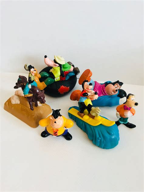 goofy  figurines goof troop disney goofy toys  etsy goofy
