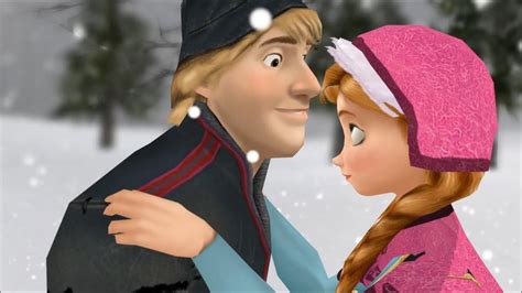 Mmd Frozen Goodbye Kiss Anna X Kristoff Kisses Funny