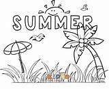 Summer Coloring Pages Holidays Printable Kids Winter Seasonal Holiday sketch template