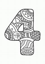 Coloring Number Counting Wuppsy Zentangle Boyama sketch template